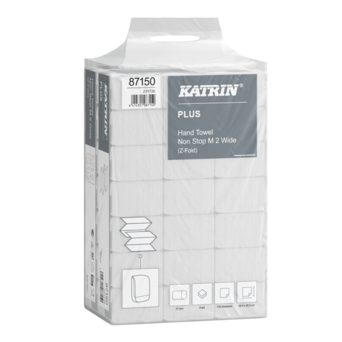 87150_katrin_plus_z_fold_paper_towels_non_stop_wide_135_sheets_2_ply_handy_pack